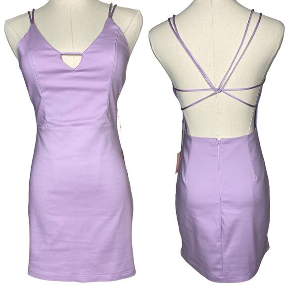 superdown Grecia Strappy Back Dress Lavender size Small - Picture 2 of 6